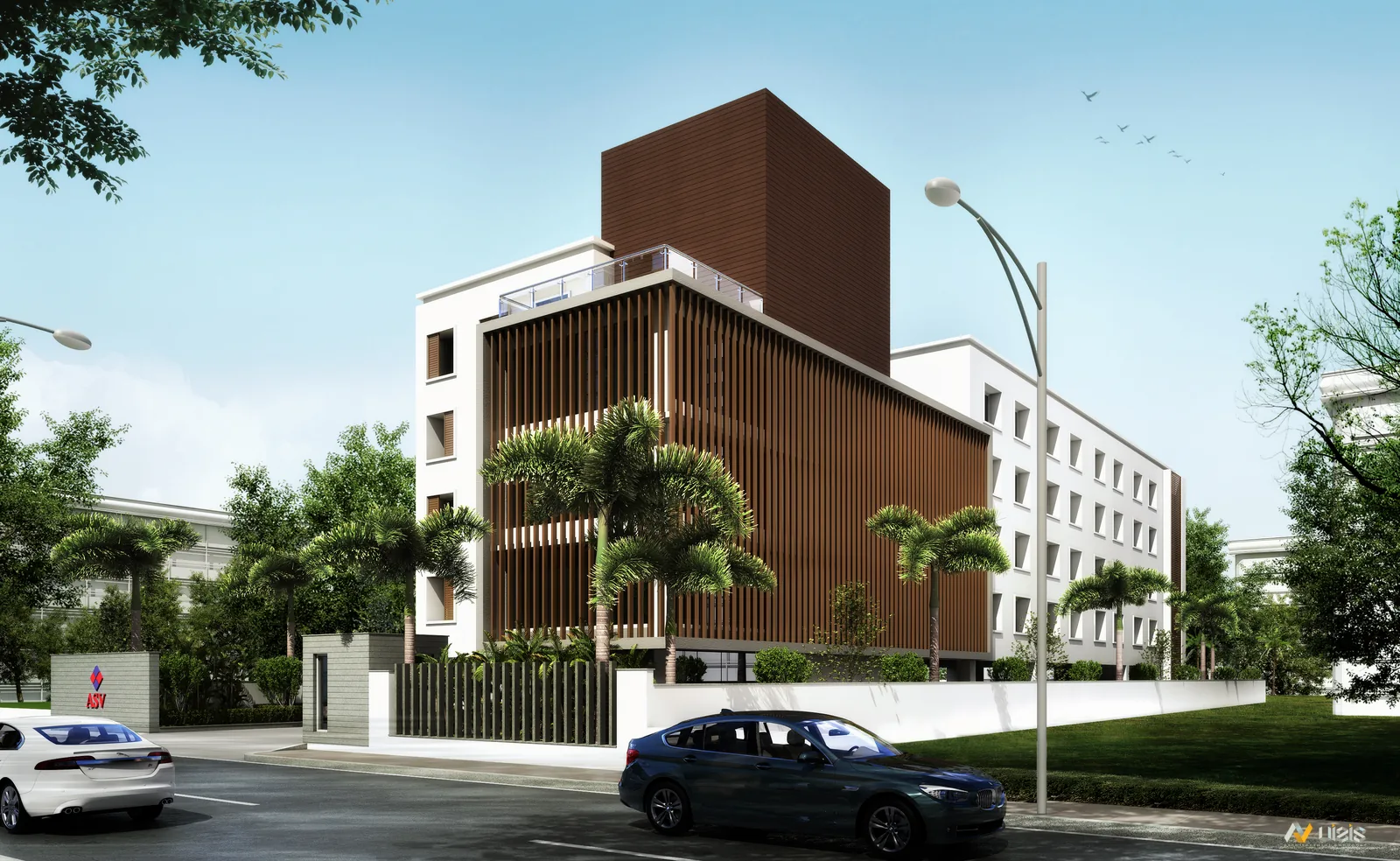 Photorealistic exterior render